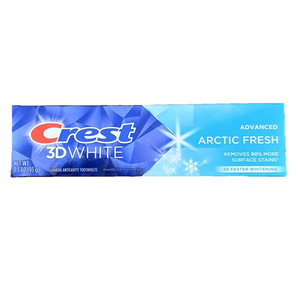Crest 3D White Anticavity Whitening Toothpaste, Arctic Fresh, 3.3oz
